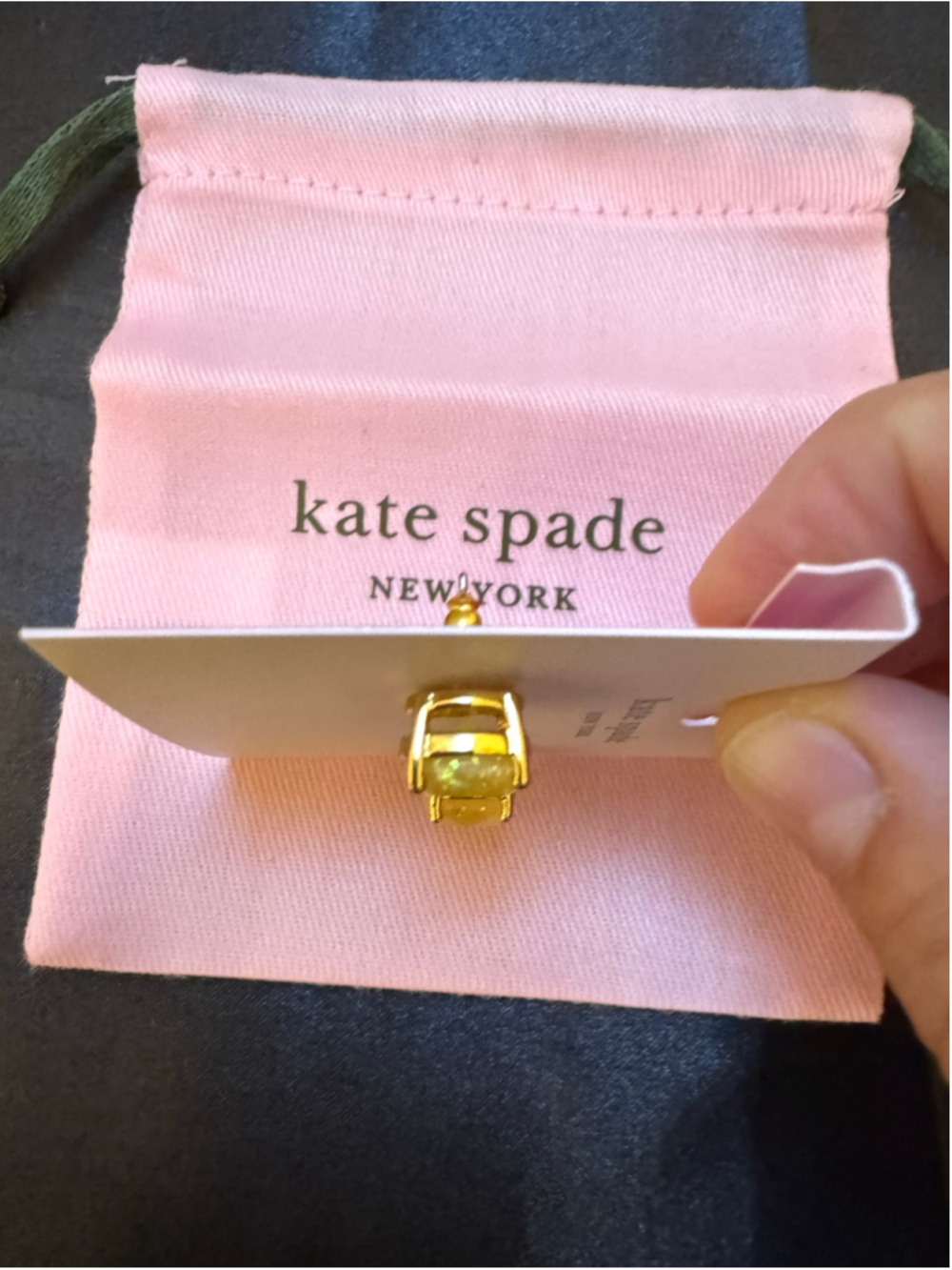 Women's Kate Spade Yellow Gold Stud Earrings One Size jewelry - Picture 3 of 7